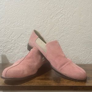 Pink Suede Loafers by Donald Pliner Sz 10
